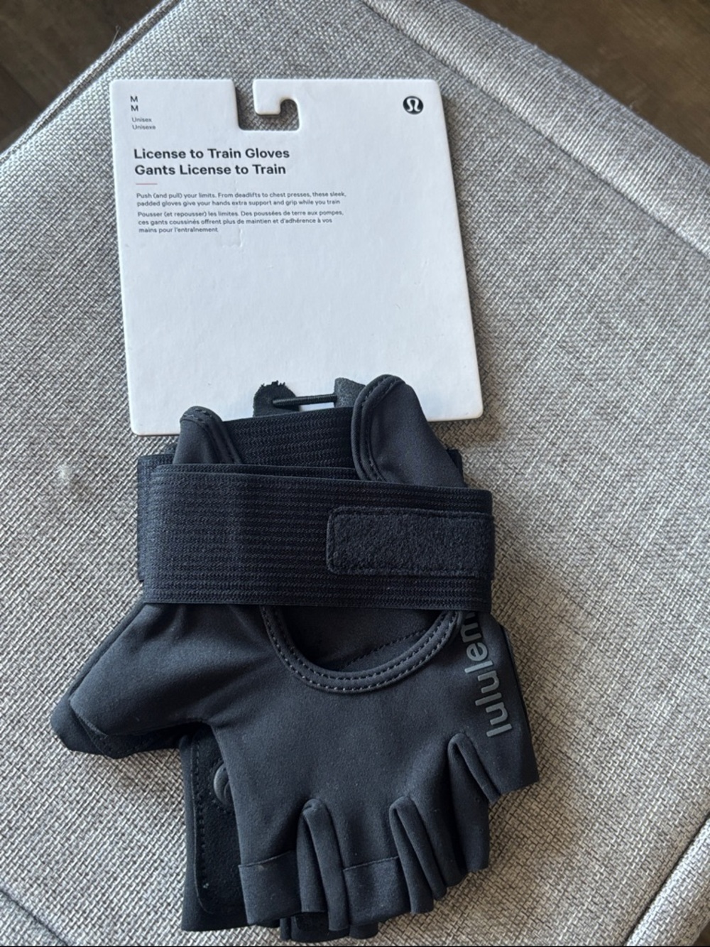 lululemon athletica Black License to Train Fingerless Workout Gloves